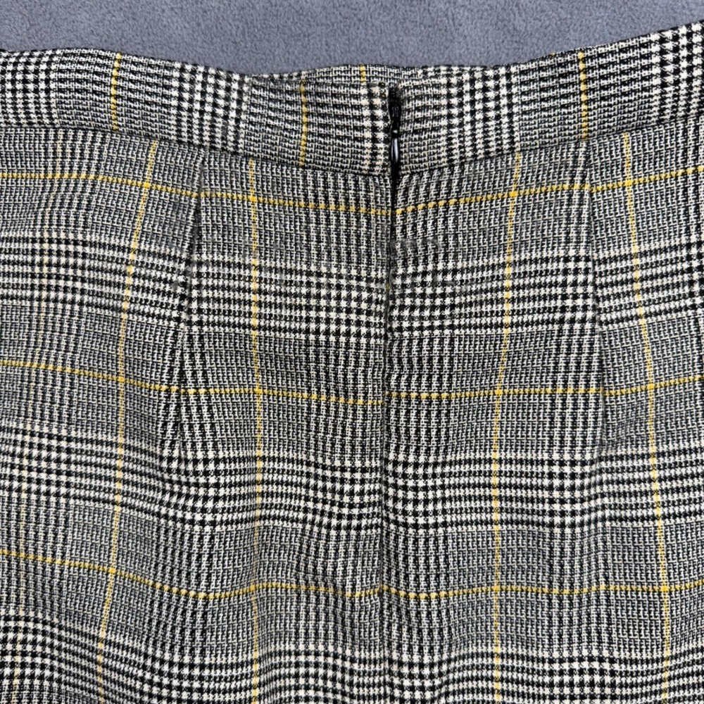 New York & Company Plaid Ruffle Mermaid Flare Skirt Grunge Y2K Academia Size 6 - Picture 6 of 13